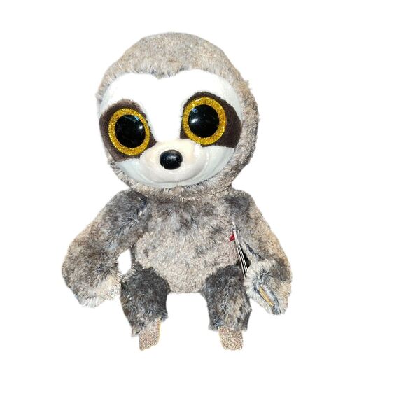 Ty Beanie Boos Plush Sloth Dangler Stuffed Animal Nursery Shower Gold Eyes 9" - Picture 9 of 9